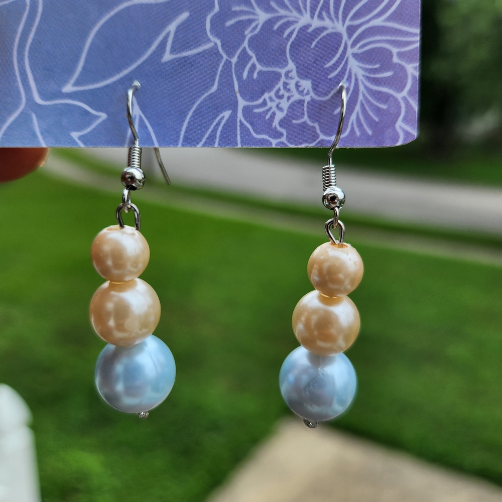 Hand Crafted Elegant Pearl Drop Earrings
